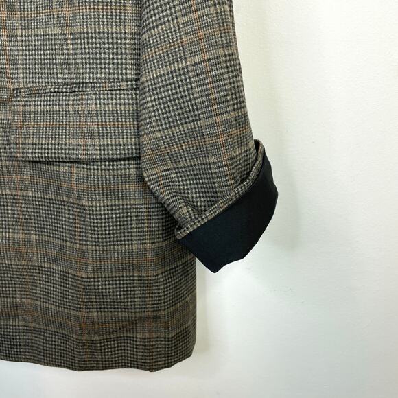Old Navy Relaxed Blazer Jacket Brown Plaid Classic Womens Plus Size 2X New NWT - Picture 8 of 17